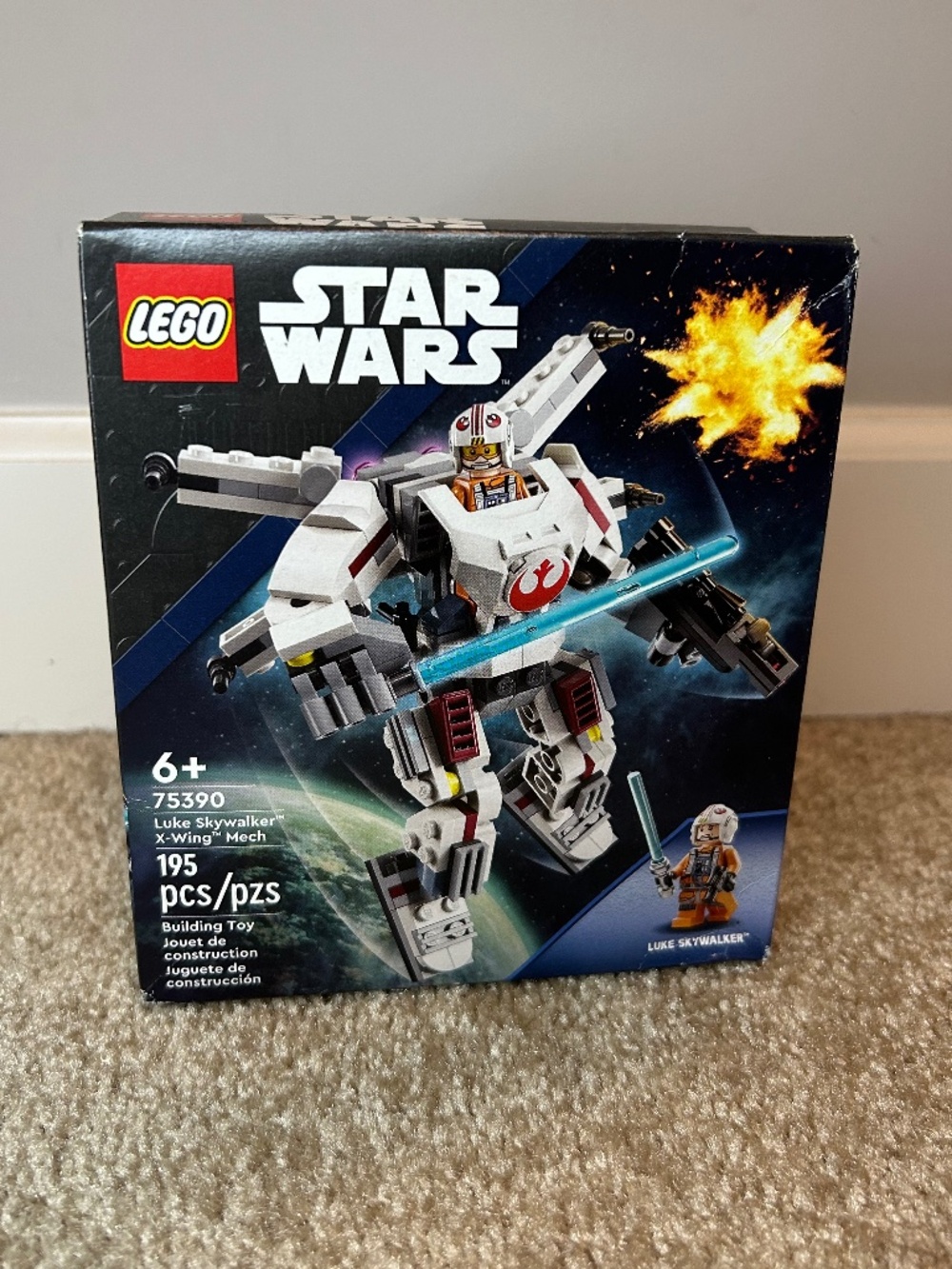 LEGO Star Wars Luke Skywalker X-Wing Mech Buildable Action Figure 75390